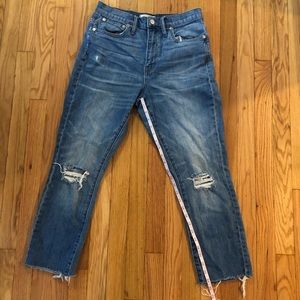 Madewell high rise slim boyfriend jean